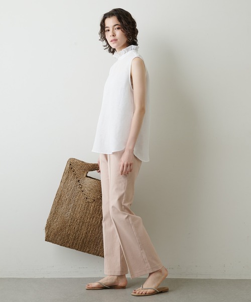 「Whim Gazette」 イージーパンツ 38 ベージュ レディース_画像7