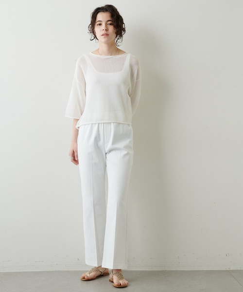 「Whim Gazette」 イージーパンツ 38 ベージュ レディース_画像8