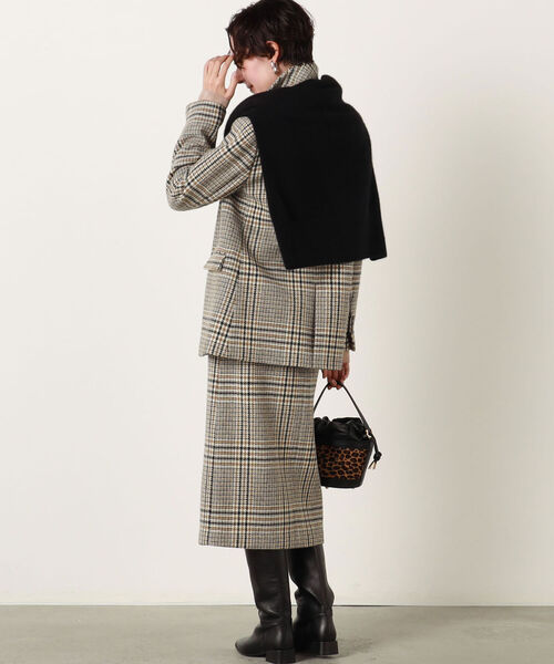 「NOLLEY'S」 タイトスカート 36 ベージュ系その他 レディース_画像3