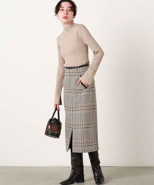 「NOLLEY'S」 タイトスカート 36 ベージュ系その他 レディース_画像5