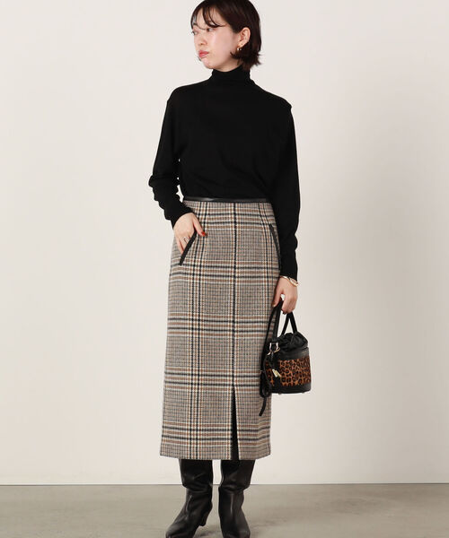 「NOLLEY'S」 タイトスカート 36 ベージュ系その他 レディース_画像9