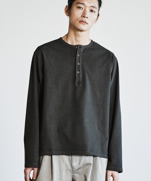 wym lidnm AZE H/S KNIT HENLEY Lサイズ　グレー WYM LIDNM セーター ニット AZE H/S KNIT HENLEY メンズ : ZOZOTOWN