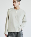 ヘンリーネック tシャツ PIGMENT DY...の詳細画像3
