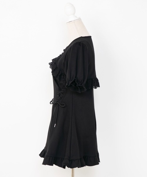 「DearMyLoveRose」 半袖ワンピース M-L ベージュ レディース_画像8