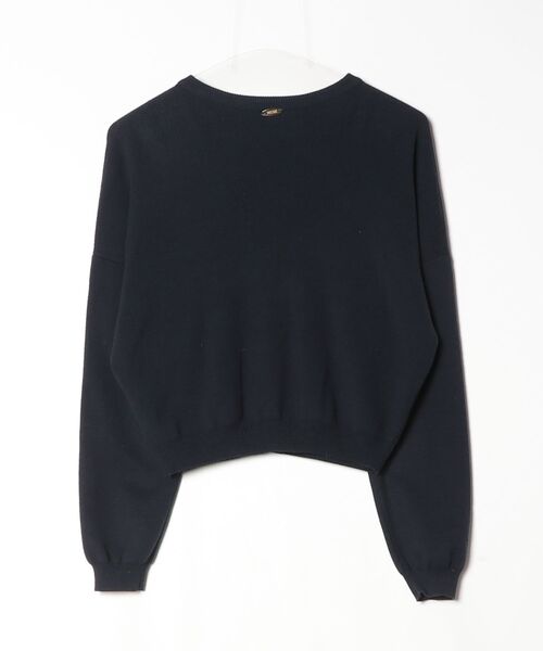 「MUSE de Deuxieme classe」 ニットカーディガン - ネイビー レディース_画像2