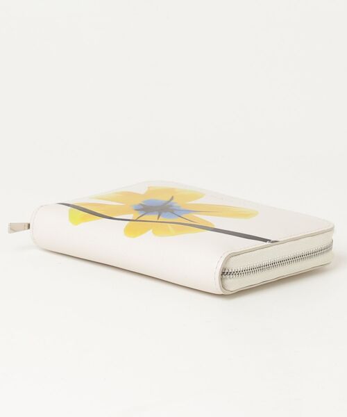 「J&M DAVIDSON 」 花柄財布 - ホワイト レディース_画像3