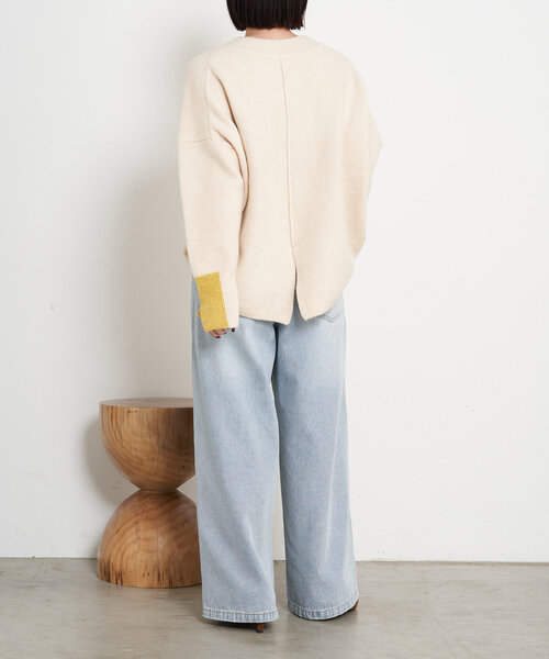 「Jena espace merveilleux」 長袖ニット FREE アイボリー レディース_画像4