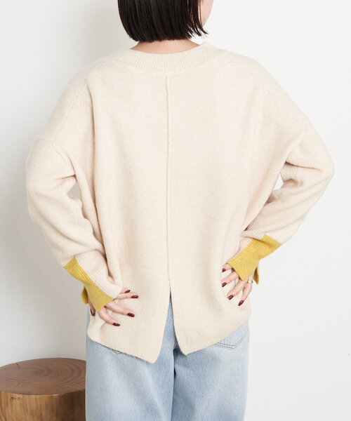 「Jena espace merveilleux」 長袖ニット FREE アイボリー レディース_画像9