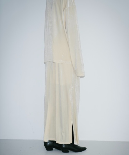 「HANNE」 スカート S クリーム レディース_画像8