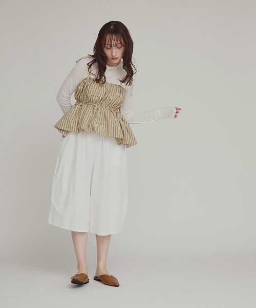 W：Huku ワイドパンツ ハーフパンツ パンツ 短パン 「W:Huku