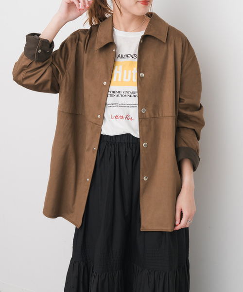 spick＆spanフェイクスエードオープンカラージャケット36サイズ Spick & Span｜《追加》フェイクスエードオープンカラージャケット