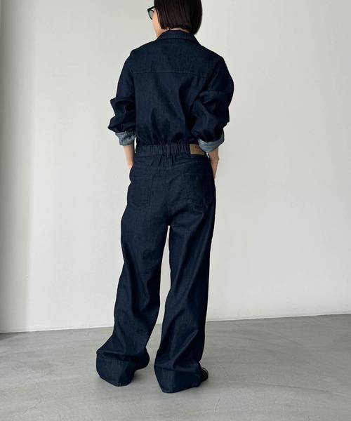 「CANAL JEAN」 オールインワン 36 インディゴブルー レディースの画像