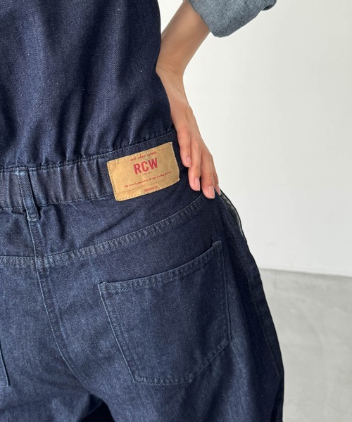 「CANAL JEAN」 オールインワン 36 インディゴブルー レディースの画像
