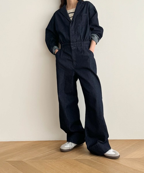「CANAL JEAN」 オールインワン 36 インディゴブルー レディースの画像
