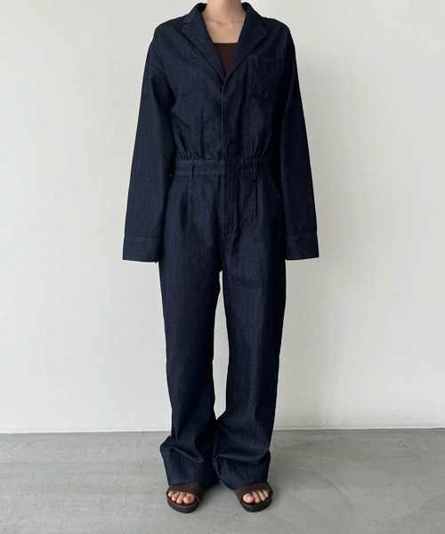 「CANAL JEAN」 オールインワン 36 インディゴブルー レディースの画像