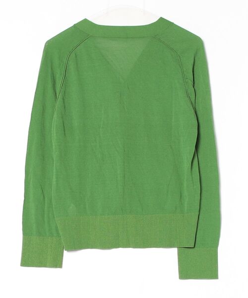 「Mila Owen」 ニットカーディガン 1 グリーン レディース_画像2