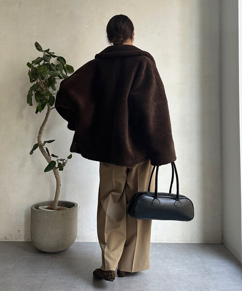 DouDou（ドゥドゥ）の「【WEB限定】 サイズFREE ジャケット ベージュ DOUDOU サテンブルゾン（ブルゾン）」 WEAR - ジャケット・アウター