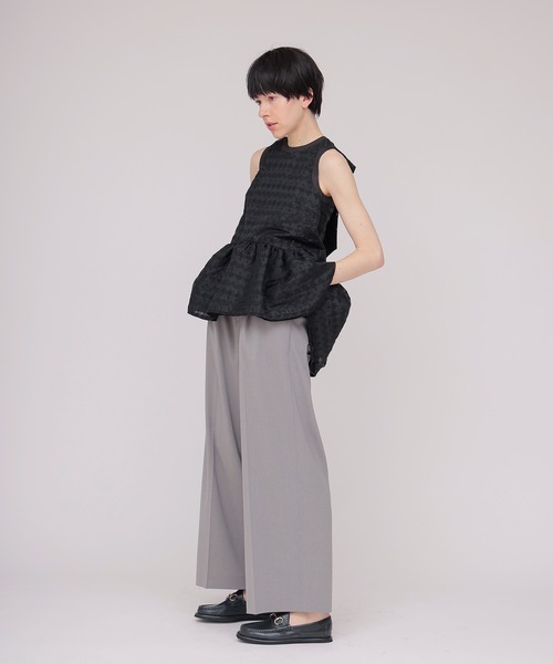 ブラウス シャツ TSURU by Mariko Oikawa / Matine.R(スパンコールスリーブレスブラウス BL-1265030)の画像