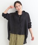 ブラウス シャツ 「体型カバー」ふんわり質感 ...の詳細画像1
