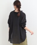 ブラウス シャツ 「体型カバー」ふんわり質感 ...の詳細画像2