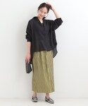 ブラウス シャツ 「体型カバー」ふんわり質感 ...の詳細画像3