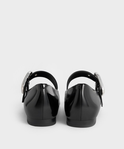 「CHARLES & KEITH」 フラットパンプス 25cm シルバー レディース_画像8