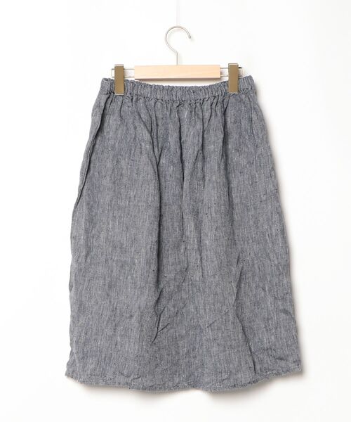 「fog linen work」 スカート - ネイビー レディース_画像2