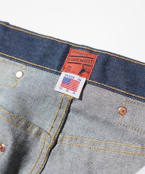 ジーンズ PENNEY'S FOREMOST / ペニーズフォアモスト WWII 5POCKET WIDE PANT セルビッチデニム ワイド ジーンズの画像