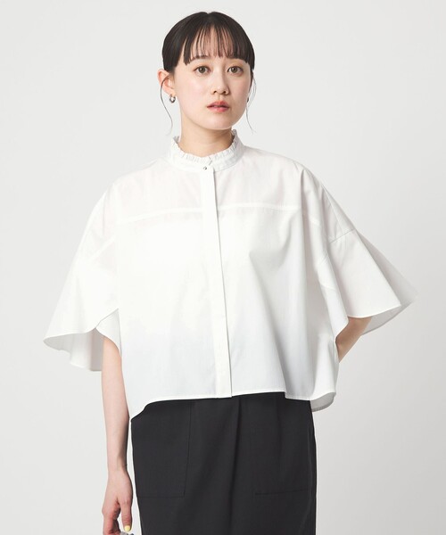 グリーンレーベルリラクシング　フレアスリーブブラウス　 ブラウス　ブラック UNITED ARROWS green label relaxing - グリーンレーベルリラクシング