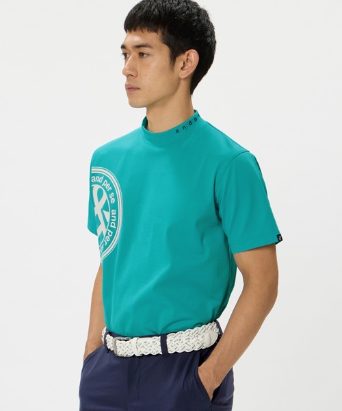 and per se（アンパスィ） tシャツ SWING DRY メッシュ半袖モック