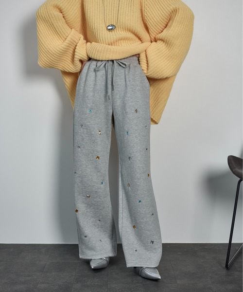 「THE YOn」 イージーパンツ FREE チャコールグレー レディース_画像8