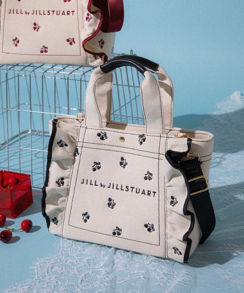 トートバッグ 「再入荷」「Cherryシリーズ」フリルトートバッグ レディースの画像