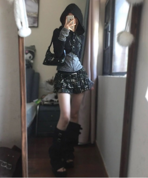 「.KOM」 ジップアップパーカー S ブラック レディース_画像5