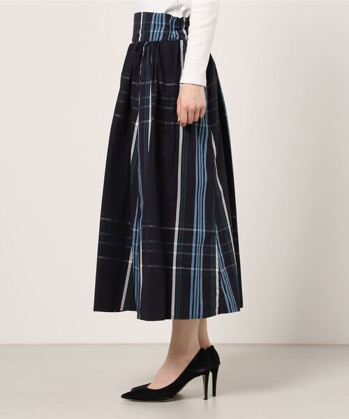 「BEAMS BOY」 フレアスカート ONE SIZE ネイビー レディース_画像3