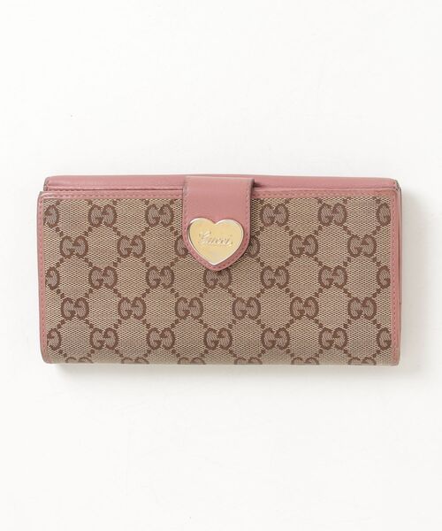 GUCCI（グッチ） GGキャンバス 長財布 - ブラウン レディース