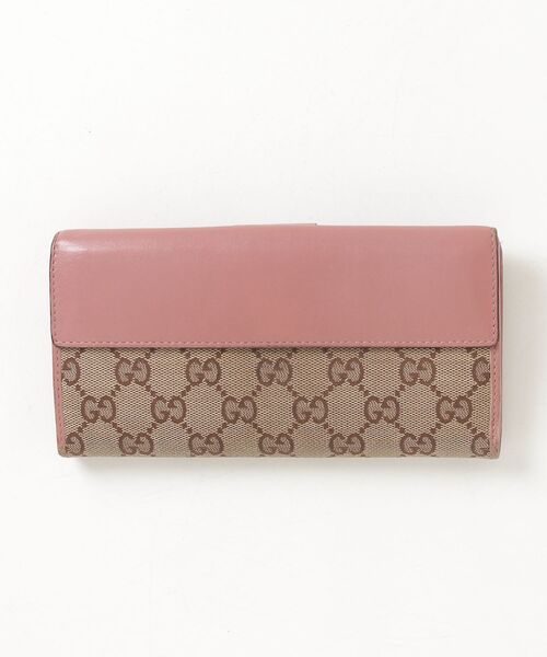 GUCCI（グッチ） GGキャンバス 長財布 - ブラウン レディース