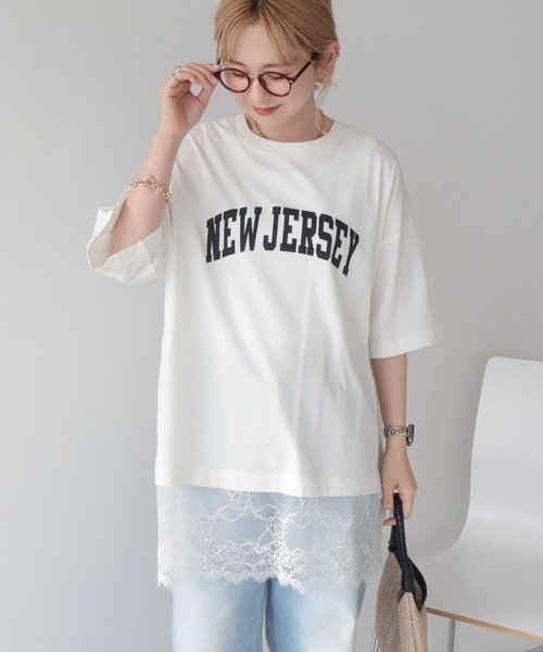 AMERICAN HOLIC（アメリカンホリック） tシャツ 半袖 カレッジロゴ