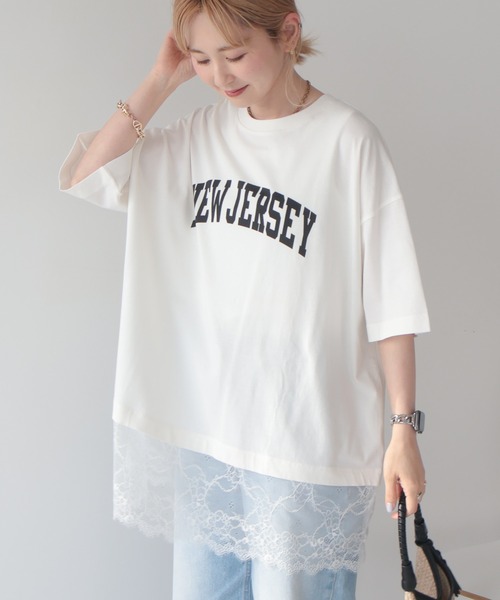 AMERICAN HOLIC（アメリカンホリック） tシャツ 半袖 カレッジロゴ