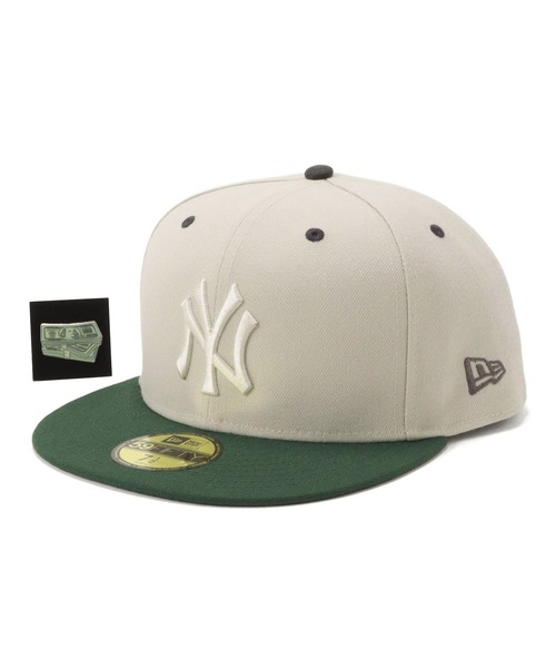 「NEW ERA」 キャップ 7 5/8 ストーン メンズ_画像2