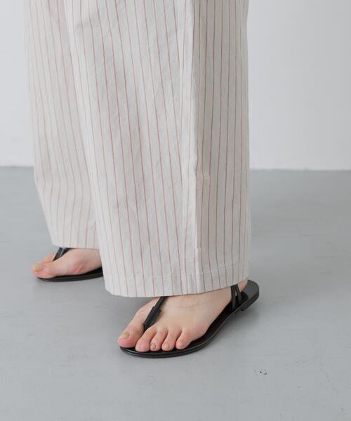 かぐれ ワイドパンツ パンツ ウェザーワッシャーワイドパンツ