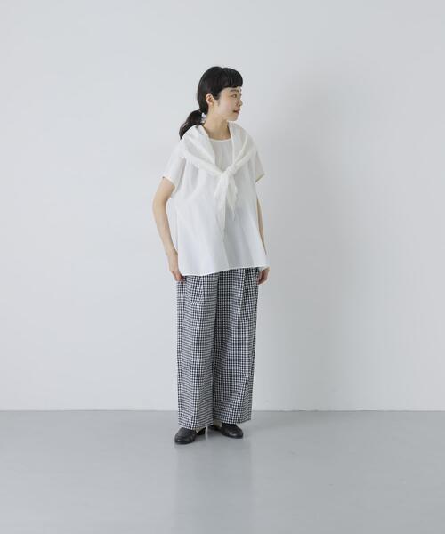 かぐれ ワイドパンツ パンツ ウェザーワッシャーワイドパンツ