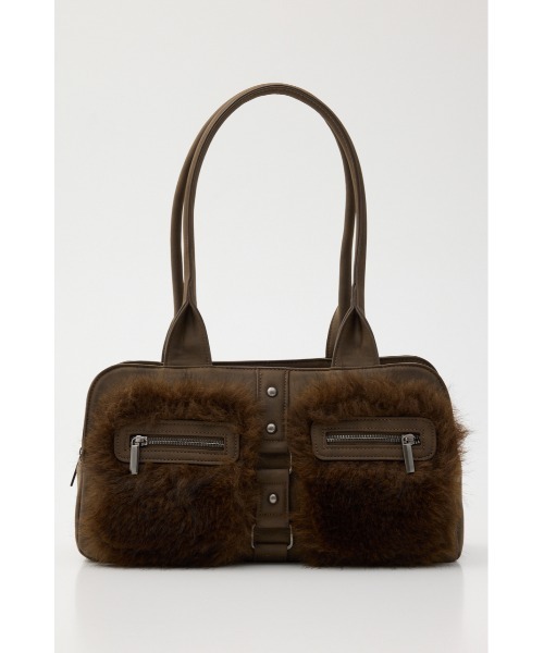 LAGUA GEM（ラグアジェム） ボストンバッグ FAUX FUR BOSTON バッグ