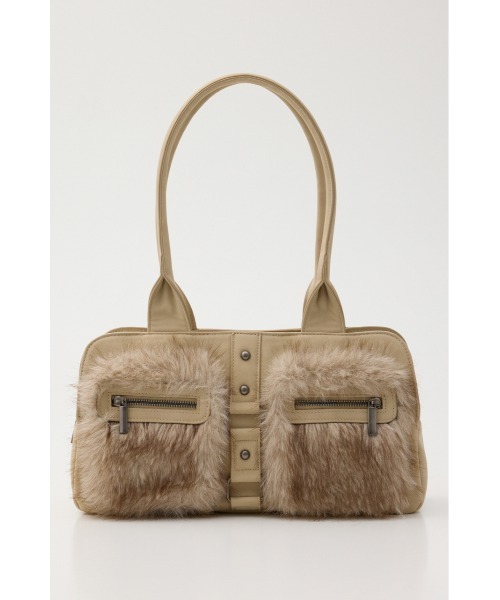LAGUA GEM（ラグアジェム） ボストンバッグ FAUX FUR BOSTON バッグ