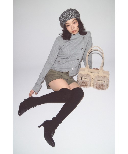 LAGUA GEM（ラグアジェム） ボストンバッグ FAUX FUR BOSTON バッグ