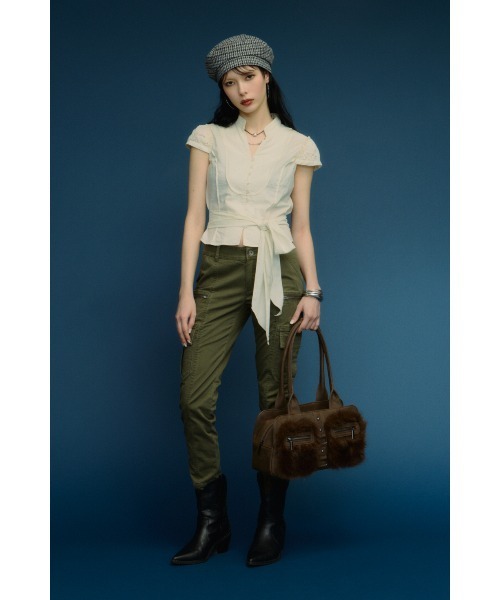 LAGUA GEM（ラグアジェム） ボストンバッグ FAUX FUR BOSTON バッグ