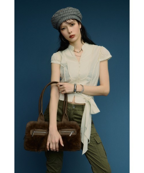 LAGUA GEM（ラグアジェム） ボストンバッグ FAUX FUR BOSTON バッグ