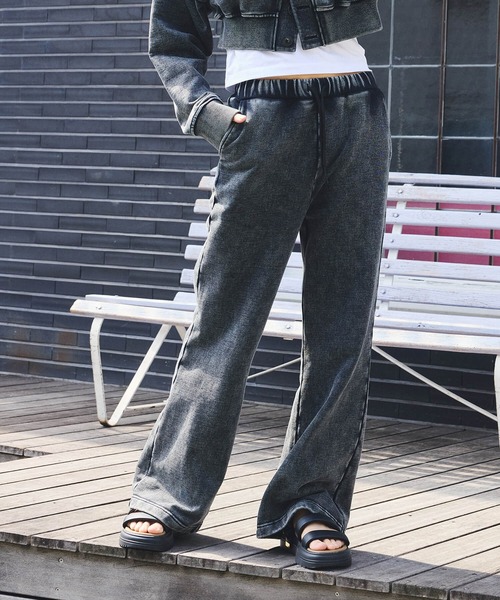「DURAS」 スウェットパンツ MEDIUM ブラック レディース_画像7