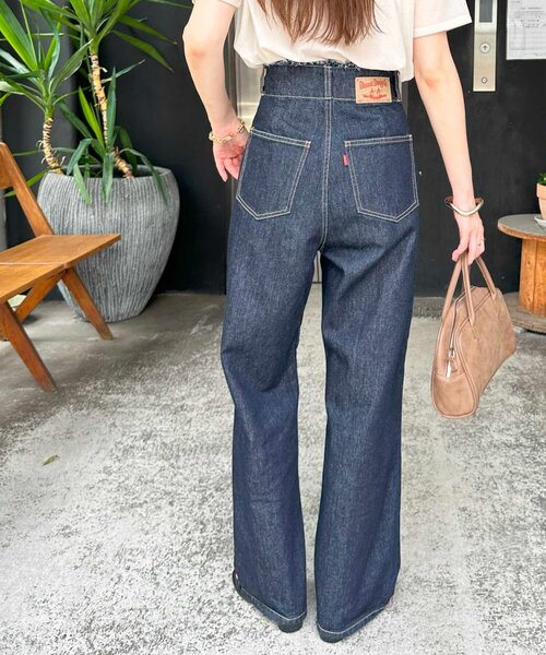 「DISCOAT」 デニムパンツ LARGE ネイビー レディース_画像7