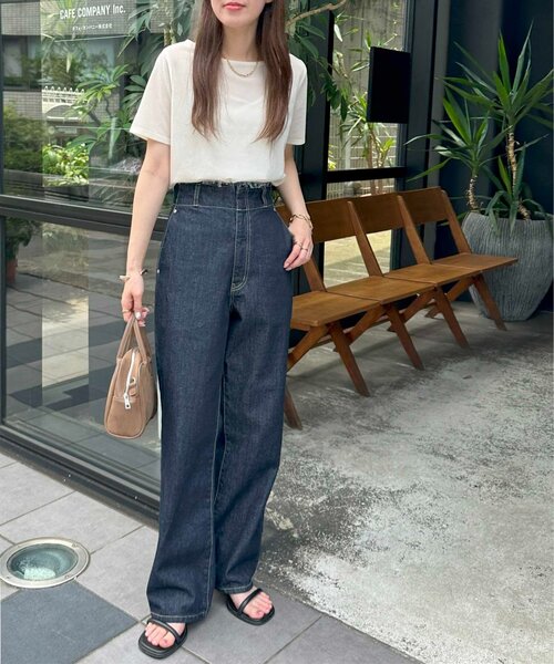 「DISCOAT」 デニムパンツ LARGE ネイビー レディース_画像8