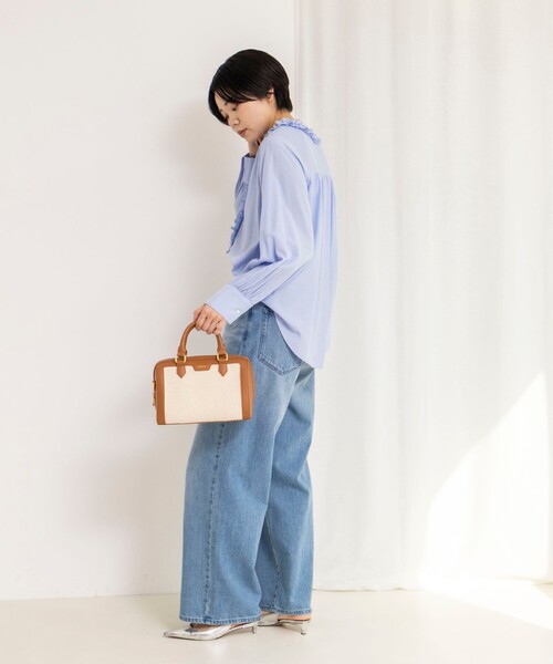 「NOLLEY'S」 長袖ブラウス 38 サックスブルー レディース_画像5